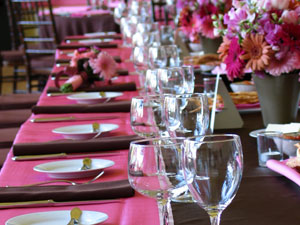 pink themed event