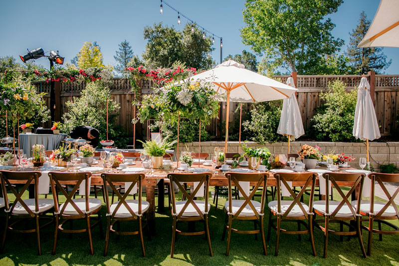 Outdoor Wedding with Floral, Furniture and More Decor