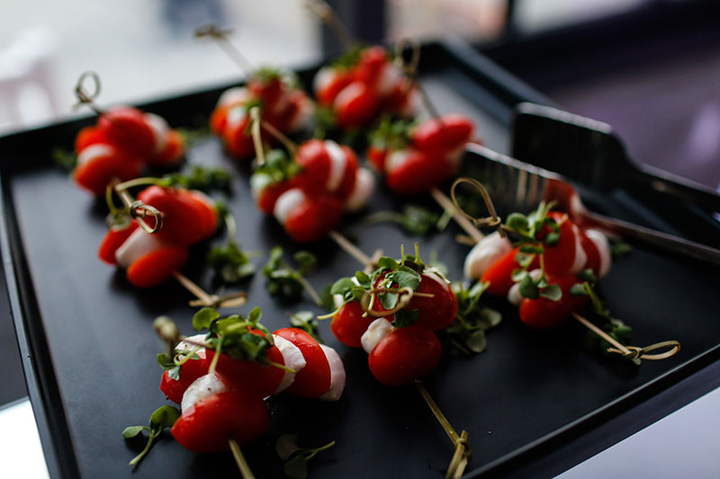 Toy Box Tomato Caprese Skewer with Fresh Bocconcini and Basil